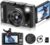 Digital Camera 4K for Photography, 50MP Vlogging Camera for YouTube Video with Flash and 3″ 180° Flip Screen, 18X Digital Zoom Compact Travel Cameras with 64GB TF Card for Teens Beginner (Black)