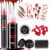 Halloween Fake Blood SFX Makeup Kit – Fake Blood Spray, Dripping Blood, Coagulated Gel, 4 Wound Tattoos, Blood Capsules, Cleaner Soap – Realistic, Washable Makeup for Zombie/Vampire/Monster
