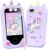 Kids Smart Phone for Girls, Christmas Birthday Gifts for Girls Age 3-10 Kids Toys Cell Phone, 2.8″ Touchscreen Toddler Learning Play Toy Phone with Dual Camera, Game, Music Player, 8GB Card Purple