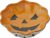 Mud Pie Halloween Stoneware Candy Bowl Dish, Pumpkin, 2 1/4″ x 8 3/4″ dia