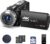 Camcorder Video Camera 42MP, 18X Digital Zoom 4K Camera for Vlogging 3” 270° Rotation Screen Compact YouTube Cameras with 2 Batteries, 32GB SD Card, Remote Control