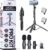 Vlogging Kit for iPhone, YouTube TikTok Podcast Video Recording Starter Kit for Content Creators, Equipment: Full Size Tripod, Phone Stabilizer, Shotgun Microphones & LED Lights