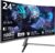 24 inch 3000R Curved Monitor 100Hz FHD 1920x1080p Refresh Rate 16:9 Aspect Ratio Ergonomic Tilt & VESA Compatible – Home Office Gaming Monitor Sync Visual Experience for Work & Play,HDMI * 2