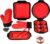 8 Piece Red Silicone Bakeware Sets, Nonstick Baking Pans, Silicone Baking Sheet Set with Press to Release Design, Oven Mitts, Spatula & Brush Flexible, Stackable, BPA Free, Dishwasher & Oven Safe
