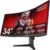 KOORUI 34-inch Ultrawide Curved WQHD 3440×1440 Gaming Monitor, 165Hz 144Hz Curved 1000R- PIP/PBP, 1ms(MPRT) with DisplayHDR 400, FreeSync Premium, 75 * 75mm VESA, HDMI/DisplayPort, 34E6UC