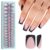 Vansiho Pink Deep French Gel Nail Tips, 150Pcs Short Square Soft Gel Nail Tips Black, French Tips Press on Nails, Fake Nails for Nail Art DIY 15 Sizes