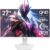 CRUA 27″ 240Hz Gaming Monitor, 2k QHD(2560 * 1440P) IPS Screen Computer Monitor, Supports AMD Freesync, 120% sRGB, Blue Light Filter, Built-in Speakers, Wall Mountable Installs(HDMI 2.0/DP 1.4)-White