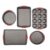 GoodCook 5-Piece Mega Grip Nonstick Bakeware Set – Cookie Sheet Pan, 2 9” Round Cake Pans, 13” x 9” Bake & Roast Pan, 12-Cup Muffin Pan – Baking Supplies, Baking Pans Set