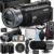 NBD 4K Video Camera Camcorder Ultra 48MP Vlogging Camera for YouTube,16X Digital Zoom Camcorder 3.0″ IPS 270° Flip Screen with Mic,Fill Light,2 Batteries and 32G TF Card(Black)