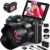 8K Digital Cameras for Photography – WiFi 88MP Autofocus Vlogging Camera for YouTube with 3″ 180° Flip Screen – UHD Video Camara Gifts for Beginner Photographer with 18X Zoom, Lens Hood, 64GB Card