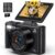 5K Digital Camera – WiFi 75MP Cameras for Photography – UHD Vlogging Camera for YouTube with 3″ 180° Flip Screen – Autofocus Compact Video Travel Camara with 18X Zoom, 32GB SD Card, 2 Batteries