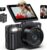 5K Digital Camera for Photography, 75MP WiFi Vlogging Camera for YouTube with 3″ 180° Flip Screen, 18X Zoom UHD Autofocus Video Camara with 32GB SD Card, 2 Batteries