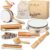 Stoie’s Wooden Kids Musical Instruments for 3-9 Years Old, with Drum, Hand Bells, Flute, Maracas, Castanet, Tamburine, for Babies and Toddlers, Durable, Safe, Montessori Educational Toy, Storage Bag