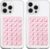 Anteel 2 Pack Silicone Suction Phone Case Mount, Silicon Adhesive Phone Grip for Smartphones, Hands-Free Mirror Shower Phone Holder for Selfies, Tiktok Videos (Light Pink)
