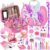 Kids Makeup Kit for Girl – Girls Makeup Kit Toys with Flying Horse Storage Case, Kids Play Makeup Set for Christmas Birthday Gift 3 4 5 6 8 10 11 12+ Years Old