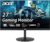 Acer Nitro 27″ WQHD 2560 x 1440 PC Gaming IPS Monitor | AMD FreeSync Premium Up to 180Hz Refresh 0.5ms DCI-P3 95% 1 Display Port 1.2 & 2 HDMI 2.0 XV271U M3bmiiprx,Black