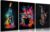 3pcs Musical Instrument Graffiti Canvas Wall Art Pop Music Instrument Style Wall Decor Pictures Rock Electric Guitar Jazz Drum Posters Prints for Teenagers Living Room Bedroom Home Decoration Framed