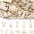UR URLIFEHALL 200 Pcs Unfinished Musical Instruments Wood Cutouts Music Painting Wooden Shapes for DIY Crafts Party Concert Home Decor